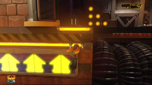 A climbing section awaits you here. - Ratchet & Clank: Planet Aridia - Walkthrough - Walkthrough - Ratchet and Clank Game Guide & Walkthrough
