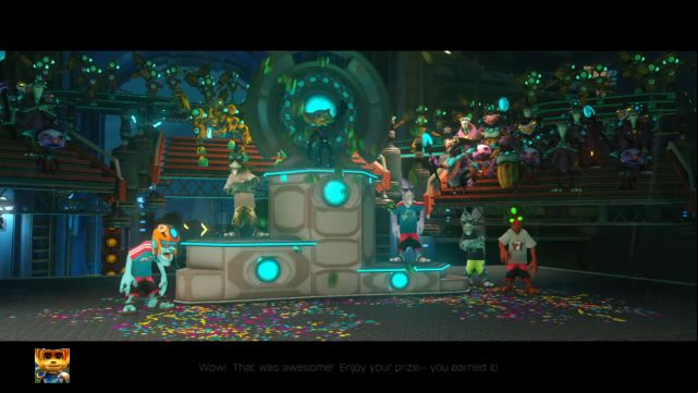 Winning the race rewards the player with a large sum of bolts... - Ratchet & Clank: Planet Rilgar - Walkthrough - Walkthrough - Ratchet and Clank Game Guide & Walkthrough