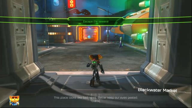 One of the Treser Puzzles in front. - Ratchet & Clank: Planet Rilgar - Walkthrough - Walkthrough - Ratchet and Clank Game Guide & Walkthrough