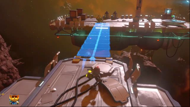 You can find Raritarium on the other side of this bridge. - Ratchet & Clank: Planet Nebula G34 - Walkthrough - Walkthrough - Ratchet and Clank Game Guide & Walkthrough