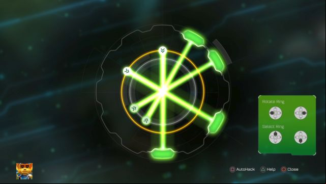 Another correct laser arrangement of a Treser Puzzle. - Ratchet & Clank: Planet Nebula G34 - Walkthrough - Walkthrough - Ratchet and Clank Game Guide & Walkthrough