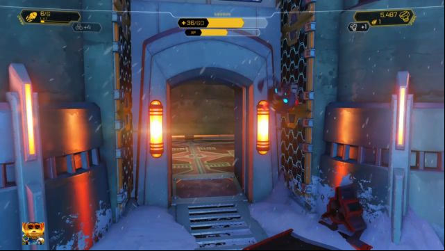 Walls you must use to get to the Gold Bolt. - Ratchet & Clank: Planet Batalia - Walkthrough - Walkthrough - Ratchet and Clank Game Guide & Walkthrough