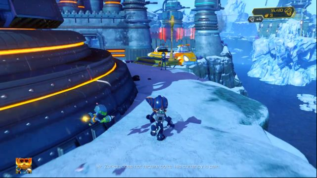 Afterwards, jump into the taxi and head back near the store. - Ratchet & Clank: Planet Batalia - Walkthrough - Walkthrough - Ratchet and Clank Game Guide & Walkthrough