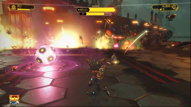Proton Drum is the best tool to deal with the enemies. - Ratchet & Clank: Planet Quartu - Walkthrough - Walkthrough - Ratchet and Clank Game Guide & Walkthrough