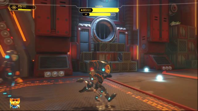An entrance for Clank - and a Raritarium deposit located in the upper right corner. - Ratchet & Clank: Planet Quartu - Walkthrough - Walkthrough - Ratchet and Clank Game Guide & Walkthrough