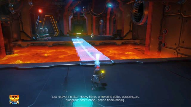 A proper way to place the bridgebot. - Ratchet & Clank: Planet Quartu - Walkthrough - Walkthrough - Ratchet and Clank Game Guide & Walkthrough