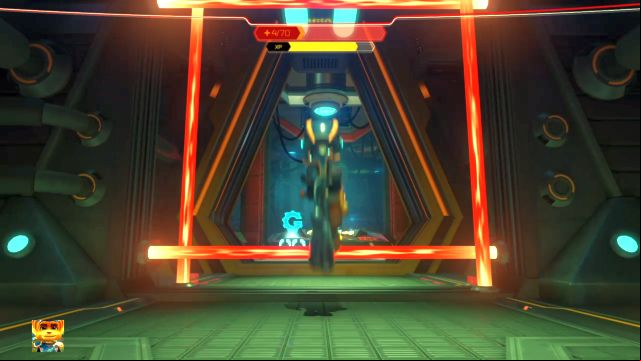Its easier to jump through then to walk through this trap. - Ratchet & Clank: Deplanetizer - Walkthrough - Walkthrough - Ratchet and Clank Game Guide & Walkthrough