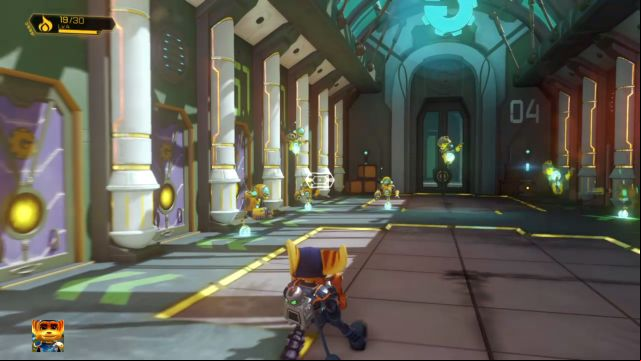 One of the best farming spots in the game. - Ratchet & Clank: Planet Kalebo 3 - Walkthrough - Walkthrough - Ratchet and Clank Game Guide & Walkthrough
