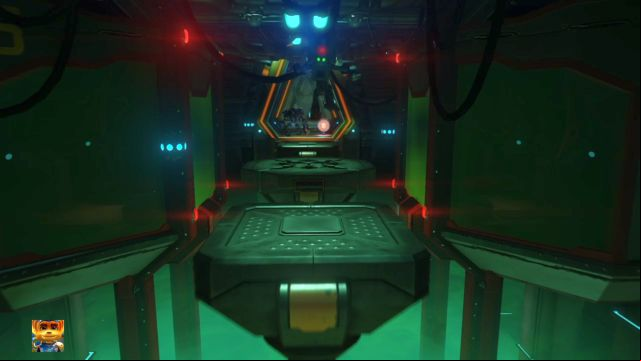 Jump across the platforms when the enemy is not looking, avoiding with the mines as well. - Ratchet & Clank: Deplanetiser, revisit - Walkthrough - Walkthrough - Ratchet and Clank Game Guide & Walkthrough