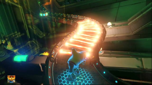 Move right behind the beams of light. - Ratchet & Clank: Deplanetiser, revisit - Walkthrough - Walkthrough - Ratchet and Clank Game Guide & Walkthrough