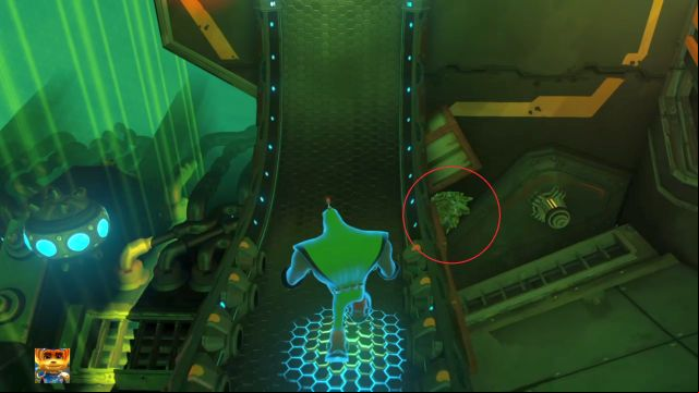 Location of the Raritarium as seen from the magnetic ramp. - Ratchet & Clank: Deplanetiser, revisit - Walkthrough - Walkthrough - Ratchet and Clank Game Guide & Walkthrough