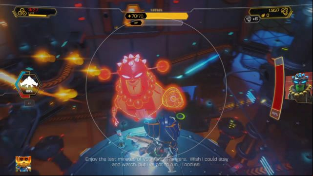 Mrs. Zurkon vulnerable to attacks... - Ratchet & Clank: Mrs. Zurkon - boss, how to beat? - Bosses - Ratchet and Clank Game Guide & Walkthrough