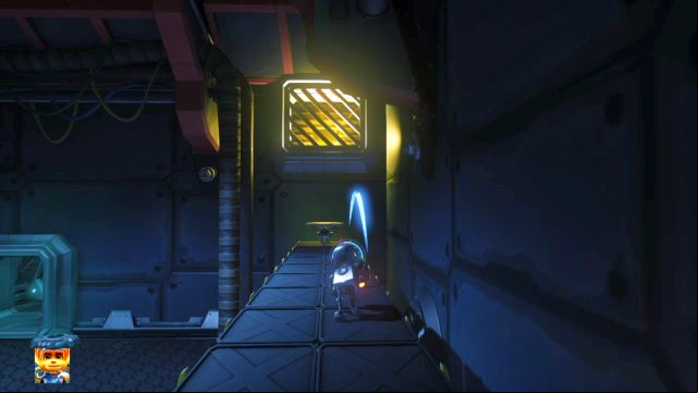 A Gold Bolt hidden on top of the room. - Ratchet & Clank: Gold Bolts - list - Collectibles - Ratchet and Clank Game Guide & Walkthrough