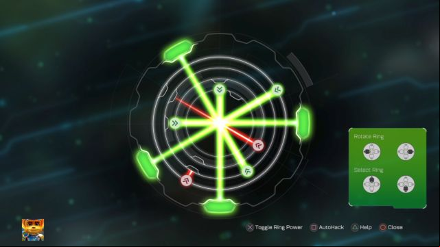 The correct laser arrangement of the puzzle. - Ratchet & Clank: Treser puzzle - list - Collectibles - Ratchet and Clank Game Guide & Walkthrough