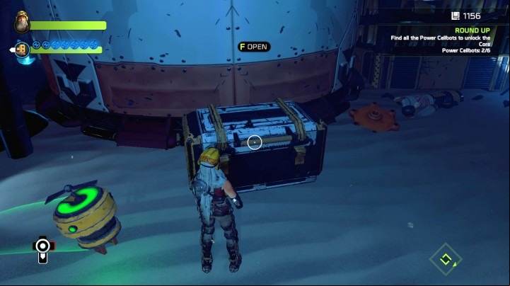 Being in the corridor, you should look for this little box here. - Mission 3: Status Check | Walkthrough - Walkthrough - ReCore Game Guide