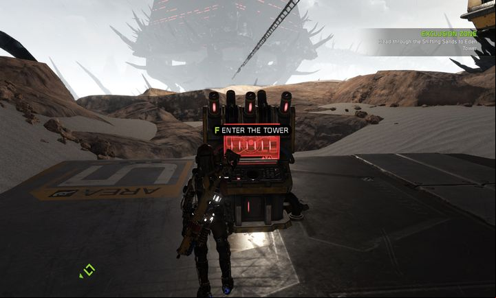 Once you use the , youll finally reach Eden Tower. - Mission 9: Altitude Adjustment | Walkthrough - Walkthrough - ReCore Game Guide
