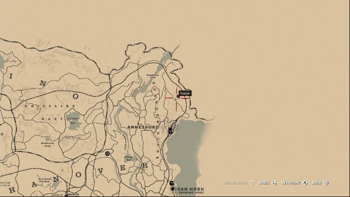The second map is in the cabin above Annesburg - Red Dead Redemption 2: Mended Treasure Map - how to get the treasure? - Treasure Maps - Red Dead Redemption 2 Guide