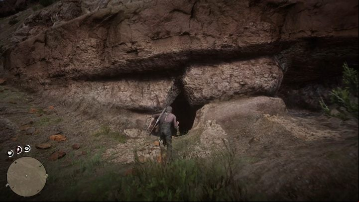 The treasure is hidden in the cave east of Twin Rocks - Red Dead Redemption 2: Mended Treasure Map - how to get the treasure? - Treasure Maps - Red Dead Redemption 2 Guide