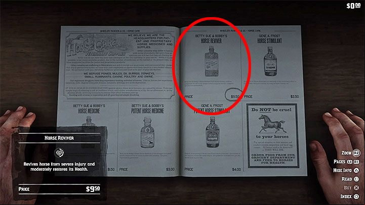 Horse Reviver allows you to heal a heavily wounded horse - Red Dead Redemption 2: Horse - can it die? - Arthur and Dutchs gang - Red Dead Redemption 2 Guide