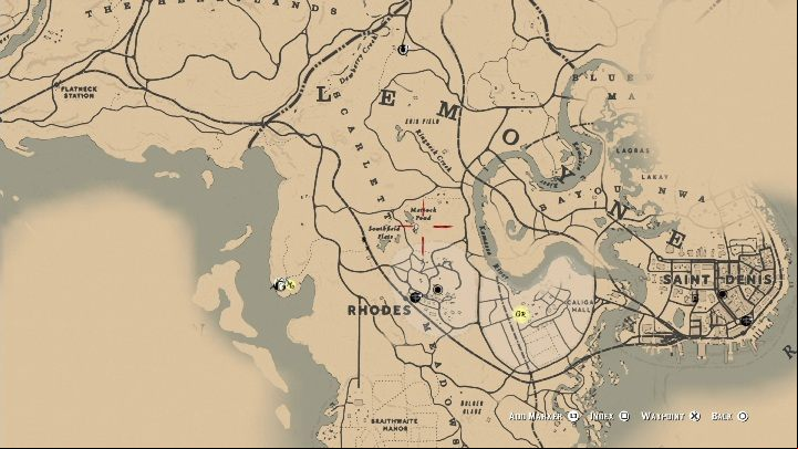 In Red Dead Redemption 2 near Mattock Pond you will find a fox - Red Dead Redemption 2: Legendary Fox - maps, tips - Legendary Animals - Red Dead Redemption 2 Guide