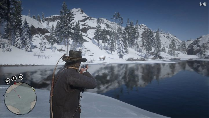 The bison is a shy but not aggressive - Red Dead Redemption 2: Legendary White Bison - maps, tips - Legendary Animals - Red Dead Redemption 2 Guide