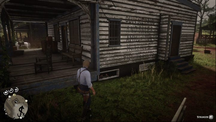 Approach the gunsmith building from the right side - Red Dead Redemption 2: Store robbery - walkthrough, map - Side quests - Red Dead Redemption 2 Guide