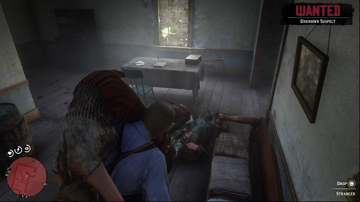 Check the table - collect the money and open the weapon box - Red Dead Redemption 2: Store robbery - walkthrough, map - Side quests - Red Dead Redemption 2 Guide