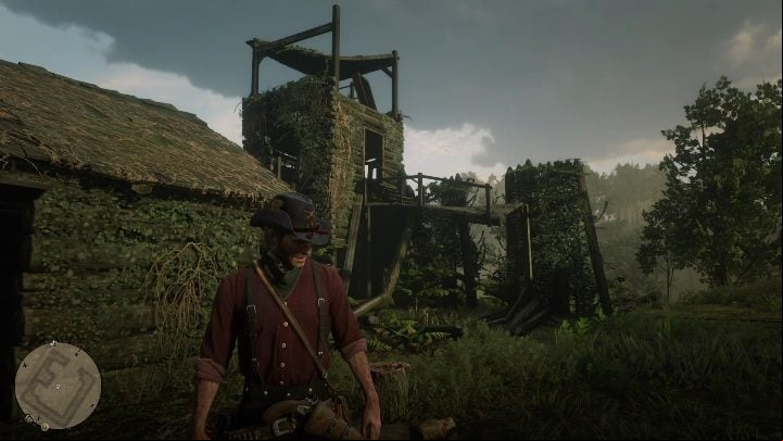 The hat is in an old fort, inside one of the cabins basements - Red Dead Redemption 2: Unique items - maps, locations, tips - Secrets and collectibles - Red Dead Redemption 2 Guide
