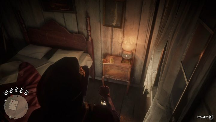 The item is inside the cabin, on the nightstand - Red Dead Redemption 2: Unique items - maps, locations, tips - Secrets and collectibles - Red Dead Redemption 2 Guide