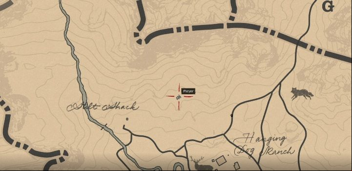 The knife is above Little Creek River - Red Dead Redemption 2: Unique items - maps, locations, tips - Secrets and collectibles - Red Dead Redemption 2 Guide