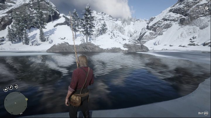 The best spot is in the middle of the lake - Red Dead Redemption 2: Legendary Sockeye Salmon - maps, tips - Legendary fish - Red Dead Redemption 2 Guide