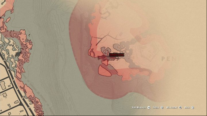 This legendary fish can be found on the island east of Saint Denis - Red Dead Redemption 2: Legendary Bullhead Catfish - maps, tips - Legendary fish - Red Dead Redemption 2 Guide
