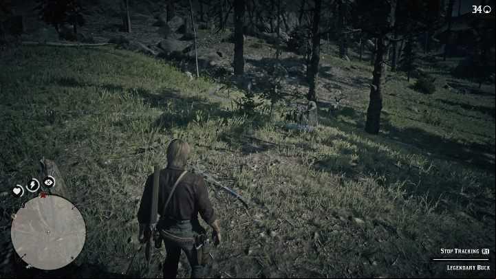 Take long-range weapons with you to fight deer - Red Dead Redemption 2: Legendary Deer - maps, tips - Legendary Animals - Red Dead Redemption 2 Guide