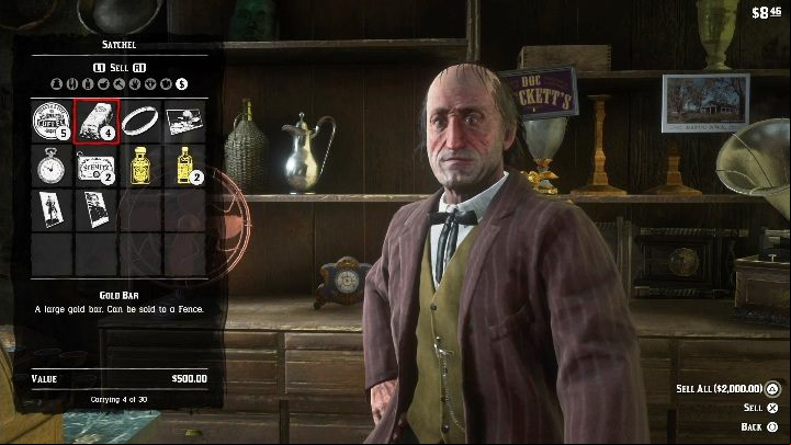 Each bar of gold will cost 500 dollars - Red Dead Redemption 2: Gold bar - how to get, where to sell? - Exploring the game world - Red Dead Redemption 2 Guide