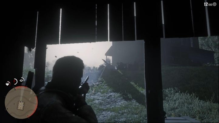 A cutscene awaits you - the enemies will find you - Red Dead Redemption 2: An Honest Mistake - walkthrough - Chapter 3 - Clemens Point - Red Dead Redemption 2 Guide