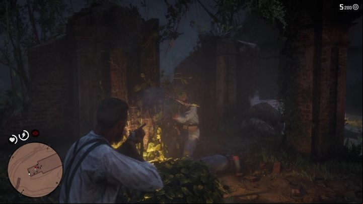The end of the mission is a classic shootout - Red Dead Redemption 2: Savagery Unleashed - walkthrough - Chapter 5 - Guarma - Red Dead Redemption 2 Guide