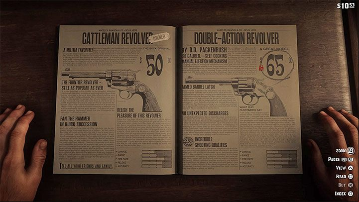 Another interesting weapon is called Double-Action Revolver - Red Dead Redemption 2: The best weapons guide - Game basics - Red Dead Redemption 2 Guide