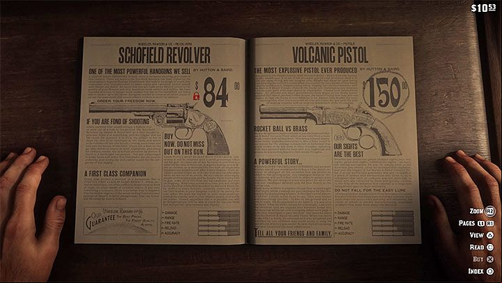 Pistols are one of the most important sidearms in the game - Red Dead Redemption 2: The best weapons guide - Game basics - Red Dead Redemption 2 Guide