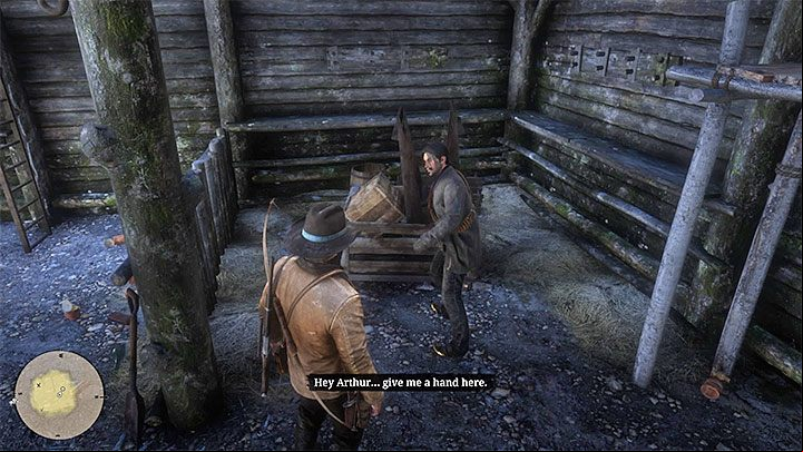After winning the battle, go to the barn to find a hiding place - Red Dead Redemption 2: Dutchs Gang Missions and Jobs - walkthrough, map - Side quests - Red Dead Redemption 2 Guide