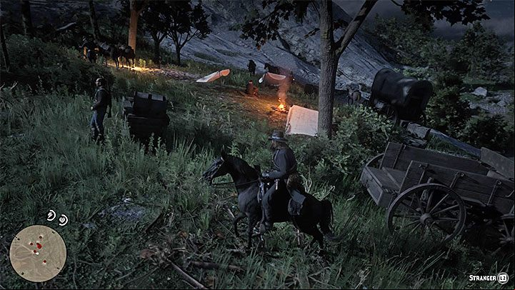 This part is a typical Bounty Hunting mission - Red Dead Redemption 2: The Mercies of Knowledge - walkthrough, map - Side quests - Red Dead Redemption 2 Guide