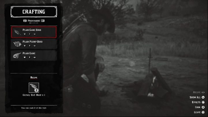 You can not only cook by the bonfire, but also produce ammunition, weapons, medicines, lures and horse-care products - Red Dead Redemption 2: Cooking tips - bonfire, recipes - Game basics - Red Dead Redemption 2 Guide