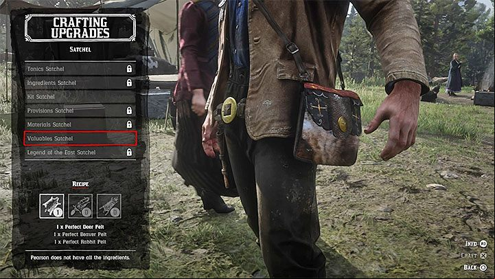 Leather working tools are required for some of Pearsons crafting projects - Red Dead Redemption 2: Leather working tools - how to get them? Crafting - Arthur and Dutchs gang - Red Dead Redemption 2 Guide