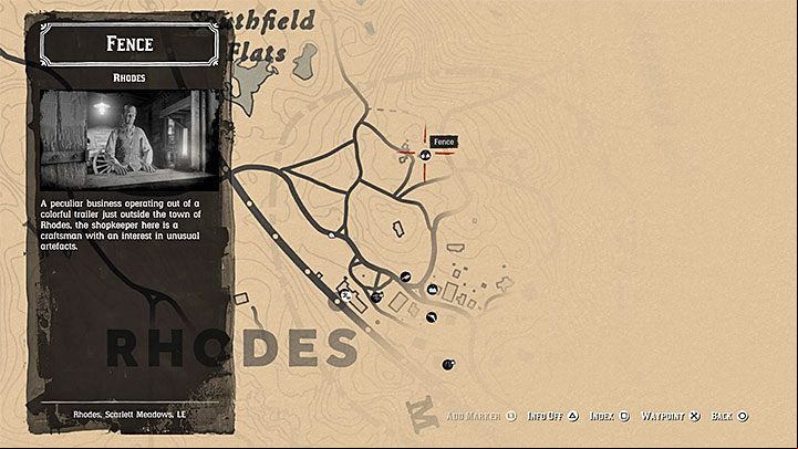1 - Red Dead Redemption 2: Fence - what services does he offer? - Exploring the game world - Red Dead Redemption 2 Guide