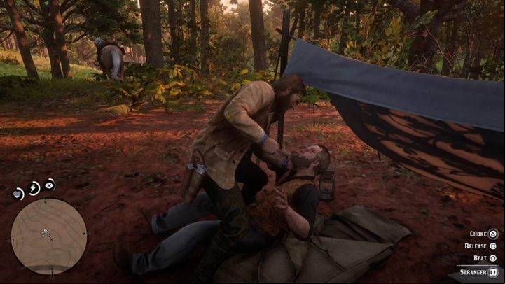 Get outside and activate the Eagle Eye - Red Dead Redemption 2: Magicians for Sport - walkthrough - Chapter 3 - Clemens Point - Red Dead Redemption 2 Guide