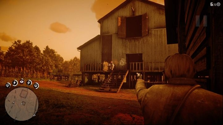Defeat all the enemies and head to the barn - Red Dead Redemption 2: Magicians for Sport - walkthrough - Chapter 3 - Clemens Point - Red Dead Redemption 2 Guide
