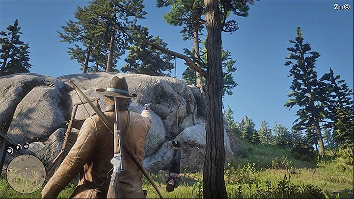 Note - Once youve completed your mission, try to leave the bounty hunters camp quickly - Red Dead Redemption 2: The First Shall Be Last - walkthrough - Chapter 2 - Horseshoe Overlook - Red Dead Redemption 2 Guide