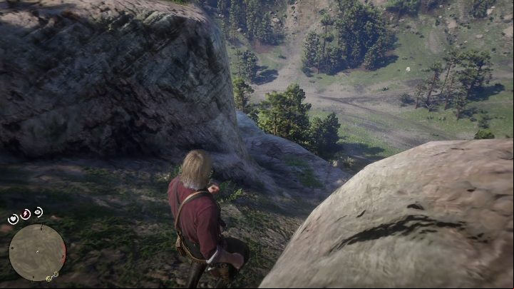 At the top, turn left - Red Dead Redemption 2: Jack Hall Gang Treasure Map - how to get the treasure? - Treasure Maps - Red Dead Redemption 2 Guide