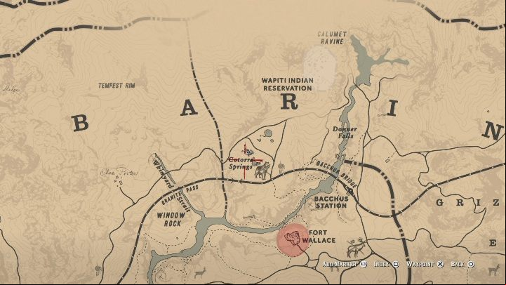 The second map will direct you to Cotorra Springs - Red Dead Redemption 2: Jack Hall Gang Treasure Map - how to get the treasure? - Treasure Maps - Red Dead Redemption 2 Guide