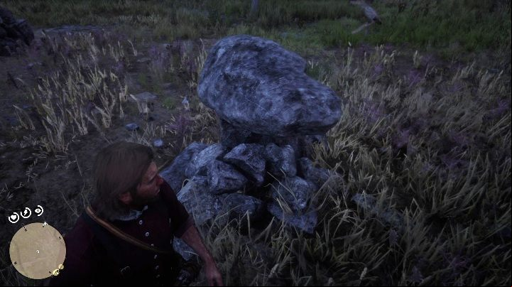 In this area, you will find several large rocks - Red Dead Redemption 2: Jack Hall Gang Treasure Map - how to get the treasure? - Treasure Maps - Red Dead Redemption 2 Guide