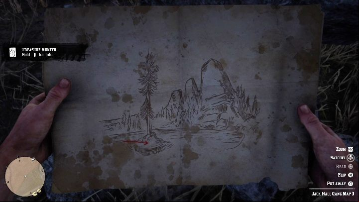 4 - Red Dead Redemption 2: Jack Hall Gang Treasure Map - how to get the treasure? - Treasure Maps - Red Dead Redemption 2 Guide